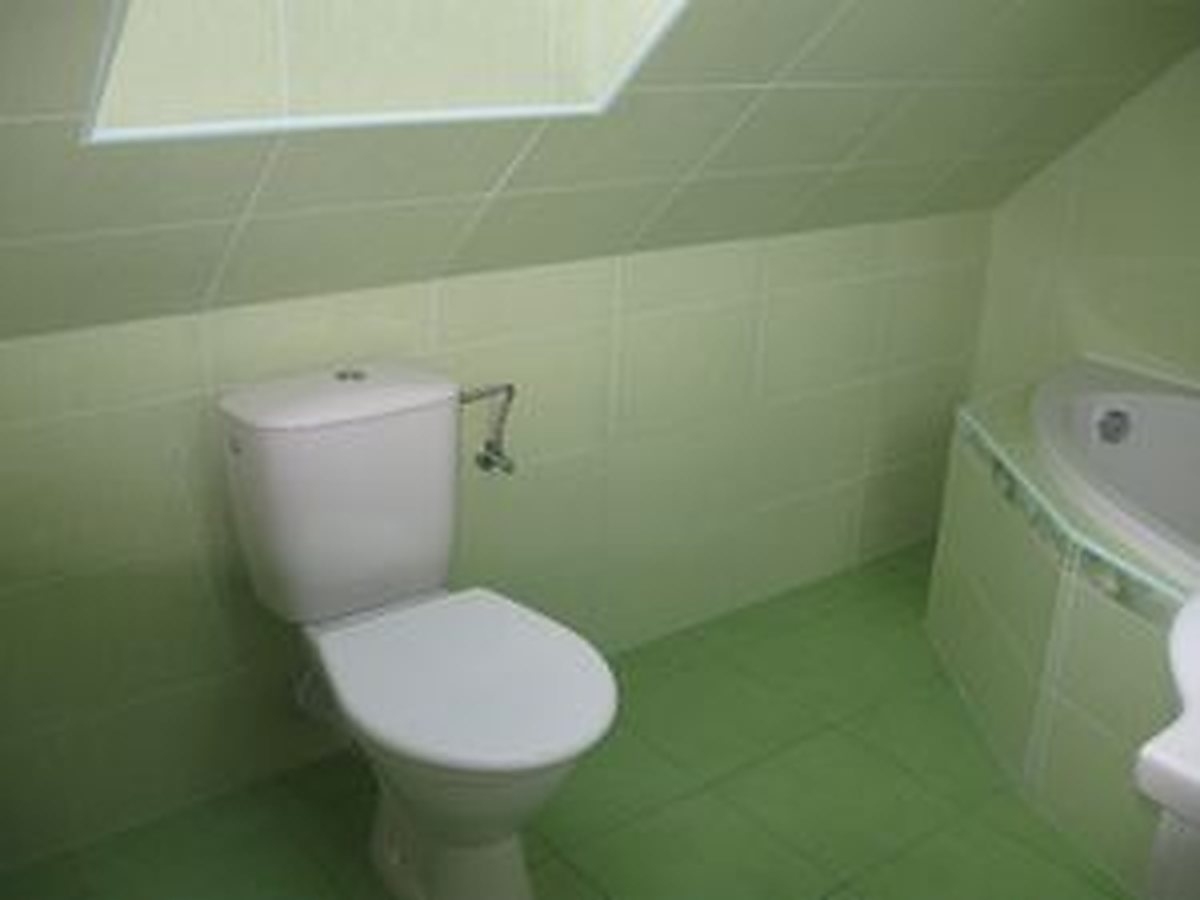 Koupelna s WC a rohovou vanou